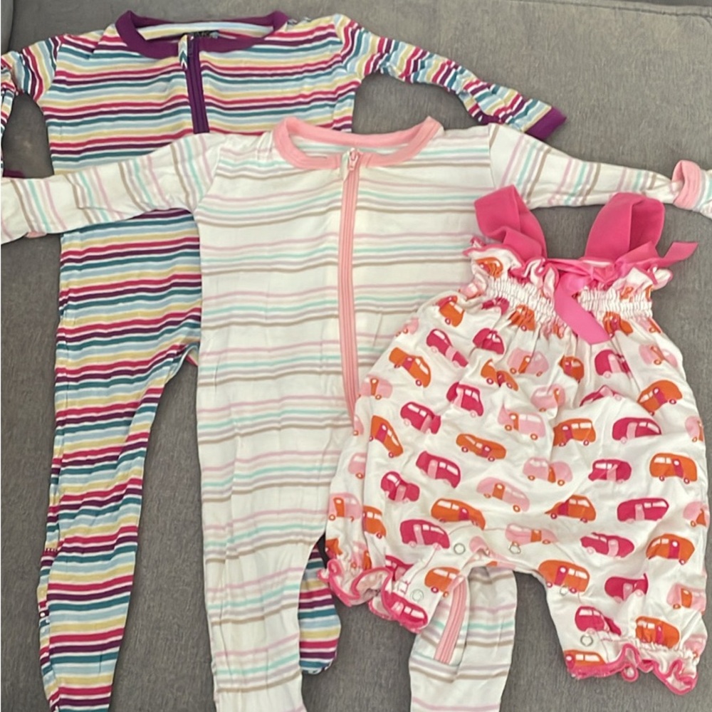Kicker pants bundle 3-6mo bamboo pjs